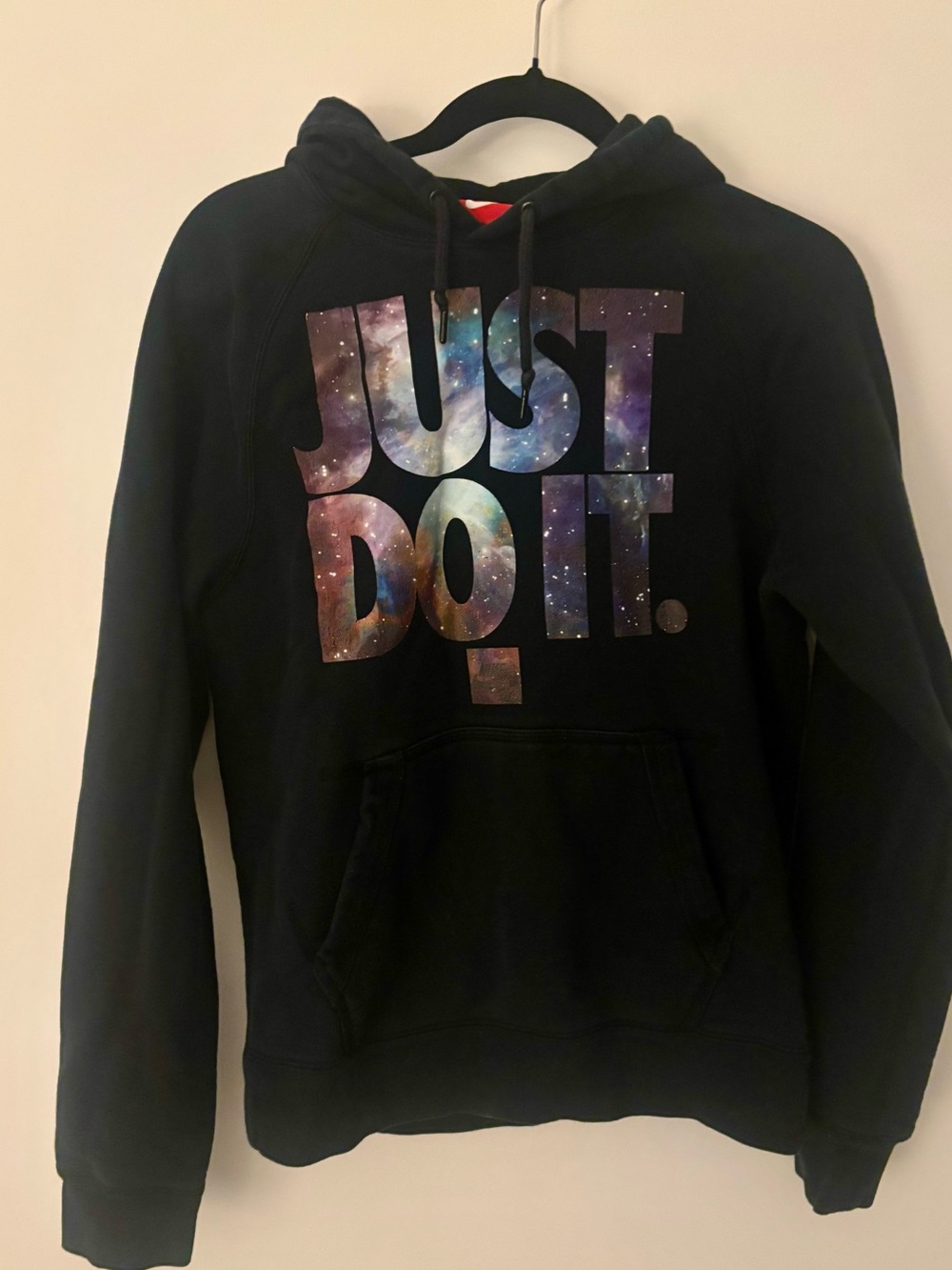 Nike Men’s Black 'Just Do It' Galaxy Logo Hoodie